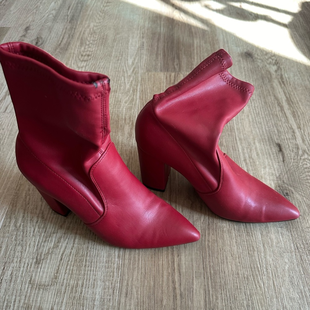 Elegant Red Women's Boots